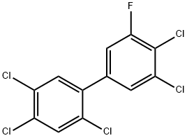 5'-FLUORO-2,3',4,4',5-PENTACHLOROBIPHENYL Struktur