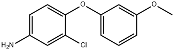 3-CHLORO-4-(3-METHOXYPHENOXY)PHENYLAMINE Struktur