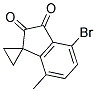 4-BROMO-7-METHYL-1,1-(ETHYLENEDIOXO)-INDANE Struktur