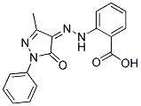 2-[N'-(3-METHYL-5-OXO-1-PHENYL-1,5-DIHYDRO-PYRAZOL-4-YLIDENE)-HYDRAZINO]-BENZOIC ACID Struktur