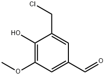 3-CHLOROMETHYL-4-HYDROXY-5-METHOXYBENZALDEHYDE Struktur