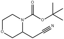 3-CYANOMETHYL-MORPHOLINE-4-CARBOXYLIC ACID TERT-BUTYL ESTER Struktur