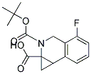 2-(TERT-BUTOXYCARBONYL)-4-FLUORO-1A,2,3,7B-TETRAHYDRO-1H-CYCLOPROPA[C]ISOQUINOLINE-1A-CARBOXYLIC ACID Struktur