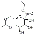 4,6-O-ETHYLIDENE-1-ETHYLOXYCARBONYL-BETA-D-GLUCOPYRANOSE Struktur