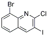 8-BROMO-2-CHLORO-3-IODOQUINOLINE Struktur