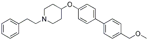 4-([4'-(METHOXYMETHYL)BIPHENYL-4-YL]OXY)-1-(2-PHENYLETHYL)PIPERIDINE Struktur