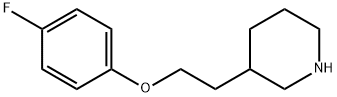 3-[2-(4-FLUOROPHENOXY)ETHYL]PIPERIDINE Struktur