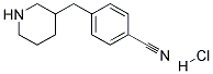 3-(4-CYANOBENZYL) PIPERIDINE HCL Struktur