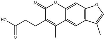 3-(3,5-DIMETHYL-7-OXO-7H-FURO[3,2-G]CHROMEN-6-YL)-PROPIONIC ACID Struktur