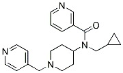 N-(CYCLOPROPYLMETHYL)-N-[1-(PYRIDIN-4-YLMETHYL)PIPERIDIN-4-YL]NICOTINAMIDE Struktur