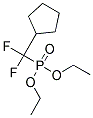 (CYCLOPENTYL-DIFLUORO-METHYL)-PHOSPHONIC ACID DIETHYL ESTER Struktur