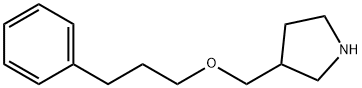 3-[(3-PHENYLPROPOXY)METHYL]PYRROLIDINE Struktur