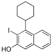 4-CYCLOHEXYL-3-IODO-NAPHTHALEN-2-OL Struktur