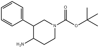 TERT-BUTYL 4-AMINO-3-PHENYLPIPERIDINE-1-CARBOXYLATE Struktur