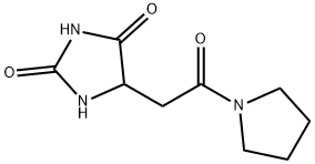 5-(2-OXO-2-PYRROLIDIN-1-YLETHYL)IMIDAZOLIDINE-2,4-DIONE Struktur