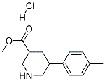 METHYL 5-P-TOLYLPIPERIDINE-3-CARBOXYLATE HYDROCHLORIDE Struktur