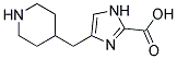 4-PIPERIDIN-4-YLMETHYLIMIDAZOLE-2-CARBOXYLIC ACID Struktur