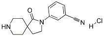 3-(1-OXO-2,8-DIAZASPIRO[4.5]DECAN-2-YL)BENZONITRILE HYDROCHLORIDE Struktur