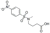 4-(METHYL((4-NITROPHENYL)SULFONYL)AMINO)BUTANOIC ACID Struktur