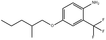 4-[(2-METHYLPENTYL)OXY]-2-(TRIFLUOROMETHYL)ANILINE Struktur