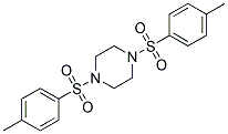 N,N'-BIS(P-TOLUENESULFONYL)PIPERAZINE Struktur