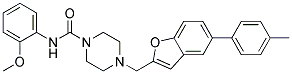 N-(2-METHOXYPHENYL)-4-([5-(4-METHYLPHENYL)-1-BENZOFURAN-2-YL]METHYL)PIPERAZINE-1-CARBOXAMIDE Struktur