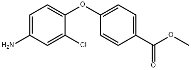 METHYL 4-(4-AMINO-2-CHLOROPHENOXY)BENZOATE Struktur