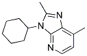 3-CYCLOHEXYL-2,7-DIMETHYL-3H-IMIDAZO[4,5-B]PYRIDINE Struktur