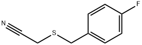 4-FLUOROBENZYLTHIOACETONITRILE Structure