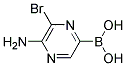 5-AMINO-6-BROMOPYRAZINE-2-BORONIC ACID Struktur