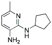 N2-CYCLOPENTYL-6-METHYL-PYRIDINE-2,3-DIAMINE Struktur