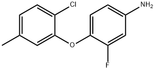 4-(2-CHLORO-5-METHYLPHENOXY)-3-FLUOROPHENYLAMINE Struktur