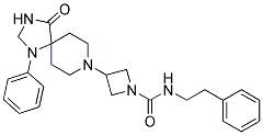 3-(4-OXO-1-PHENYL-1,3,8-TRIAZASPIRO[4.5]DEC-8-YL)-N-(2-PHENYLETHYL)AZETIDINE-1-CARBOXAMIDE Struktur