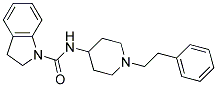 N-[1-(2-PHENYLETHYL)PIPERIDIN-4-YL]INDOLINE-1-CARBOXAMIDE Struktur