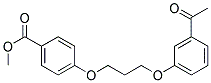 METHYL 4-[3-(3-ACETYLPHENOXY)PROPOXY]BENZENECARBOXYLATE Struktur