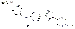 N-(4-ISOTHIOCYANATOBENZYL)-4-[5-(4-METHOXYPHENYL)-2-OXAZOLYL]PYRIDINIUM BROMIDE Struktur