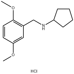 CYCLOPENTYL-(2,5-DIMETHOXY-BENZYL)-AMINEHYDROCHLORIDE Struktur