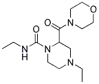 N,4-DIETHYL-2-(MORPHOLIN-4-YLCARBONYL)PIPERAZINE-1-CARBOXAMIDE Struktur