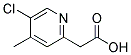 (5-CHLORO-4-METHYL-PYRIDIN-2-YL)-ACETIC ACID Struktur