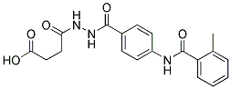 4-(N'-[4-(2-METHYL-BENZOYLAMINO)-BENZOYL]-HYDRAZINO)-4-OXO-BUTYRIC ACID Struktur