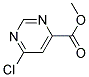 6-CHLORO-PYRIMIDINE-4-CARBOXYLIC ACID METHYL ESTER Struktur