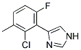 4-(2-CHLORO-6-FLUORO-3-METHYL-PHENYL)-1H-IMIDAZOLE Struktur