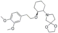 7-{(S)-2-[2-(3,4-DIMETHOXY-PHENYL)-ETHOXY]-CYCLOHEXYL}-1,4-DIOXA-7-AZA-SPIRO[4.4]NONANE Struktur