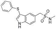 N-METHYL-C-(3-PHENYLSULFANYL-1H-INDOL-5-YL)-METHANESULFONAMIDE Struktur