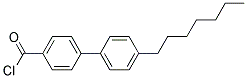 4-N-Heptyl-4'-Diphenylformylchloride Struktur