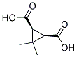 3,3-DimethylCis-1,2-CyclopropaneDicarboxylicAcid Struktur