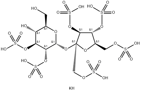 Sucrose hexasulfate (potassium salt) Struktur