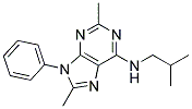 N-ISOBUTYL-2,8-DIMETHYL-9-PHENYL-9H-PURIN-6-AMINE Struktur