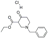 N-BENZYL-4-PIPERIDONE-3-CARBOXYLIC ACID ETHYL ESTER HYDROCHLORIDE Struktur