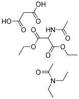 DIETHYL ACETAMIDOMALONATE, (ACETAMIDOMALONIC ACID DIETHYL ESTER) Struktur